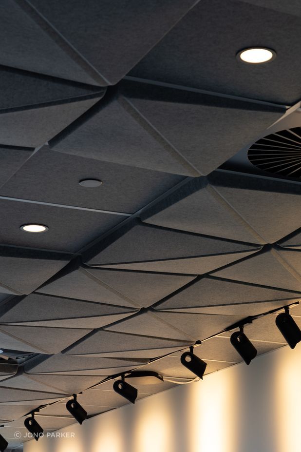 3D Ceiling Tiles by Autex Acoustics was used throughout the project.