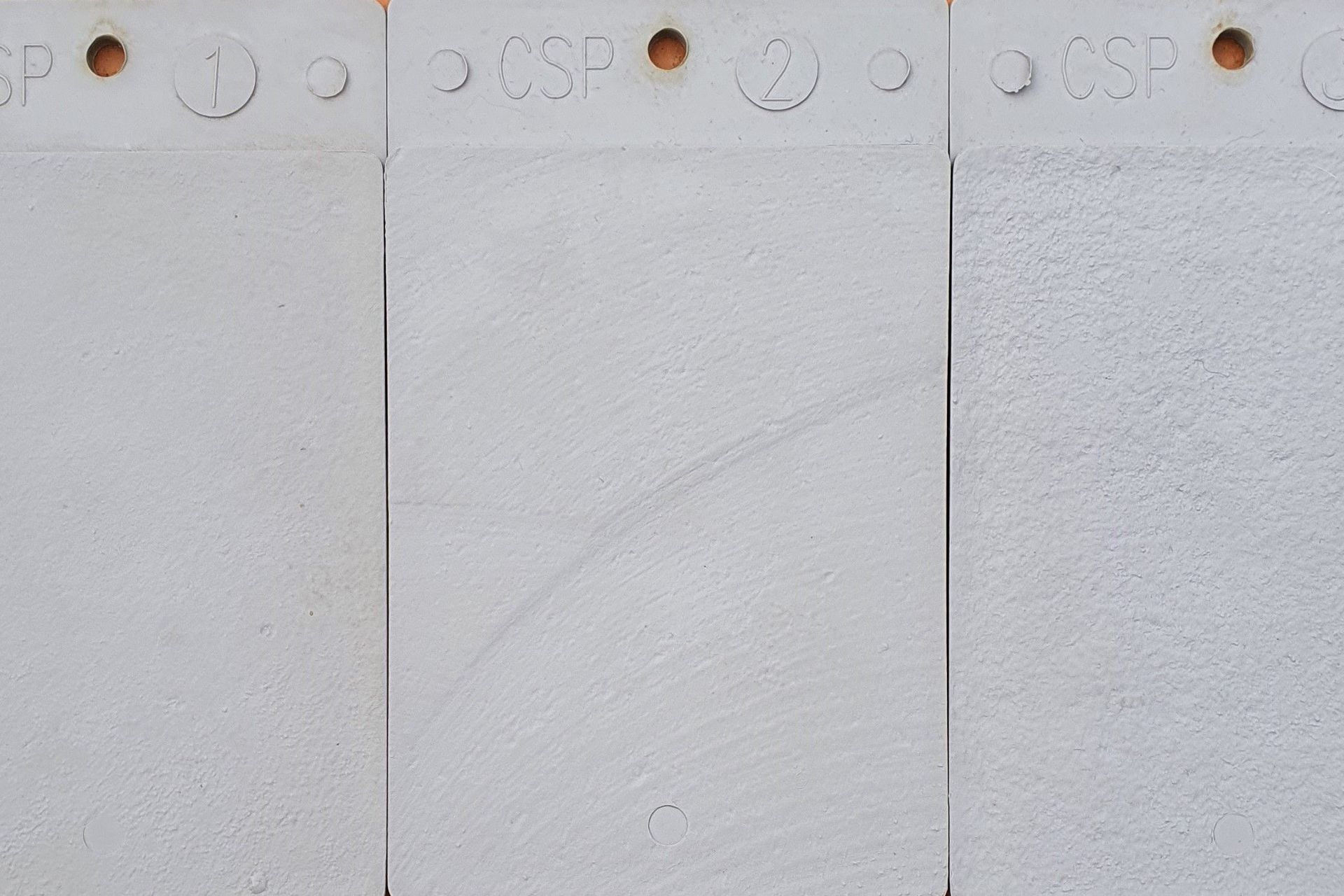 These three samples show the different levels of texture on CSP1, CSP2, and CSP3 level substrates.