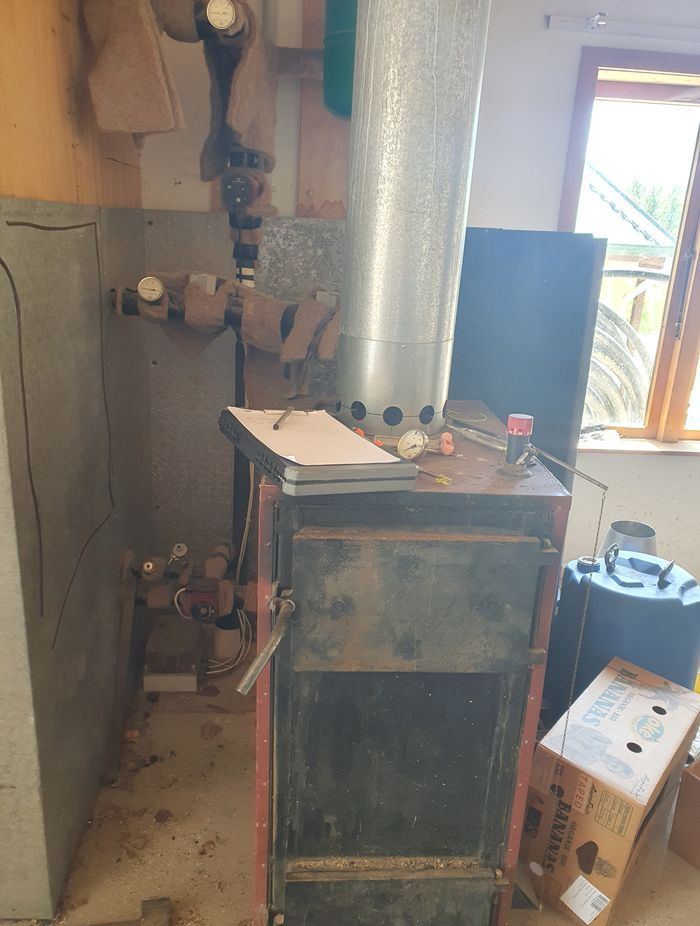 The original multi-fuel burner in a Dunedin home.