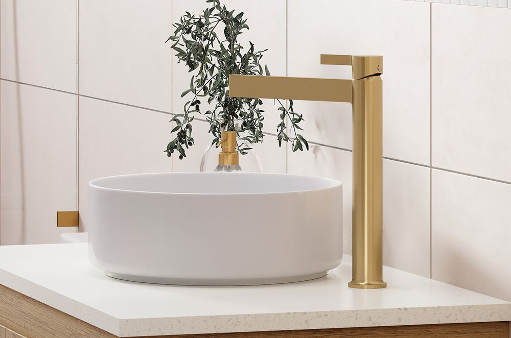 The Sansa Tall Basin Mixer combines the old with the new with immaculate style