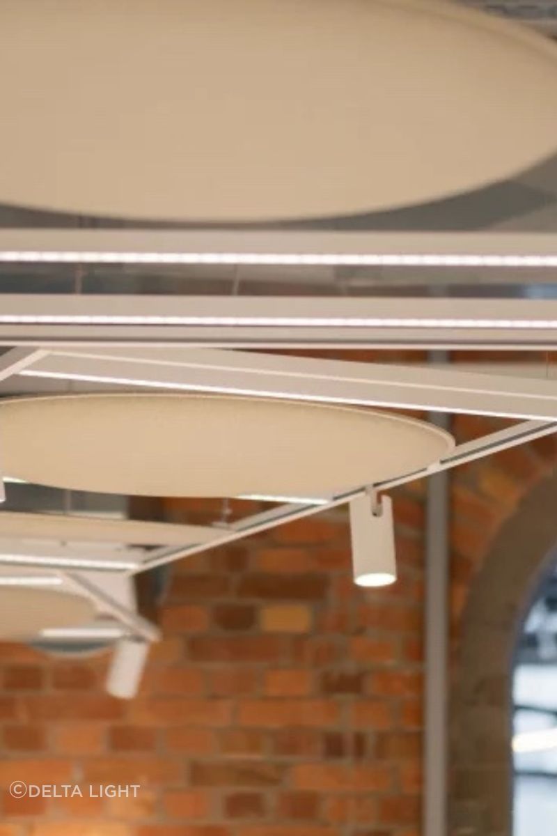 Ideal for exposed ceilings in commercial offices.