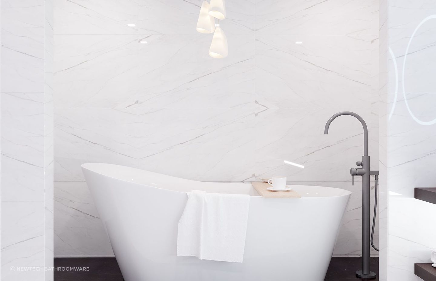Modern versions give a distinctly contemporary feel with captivating designs demonstrated by the 42nd Avenue Freestanding Bath