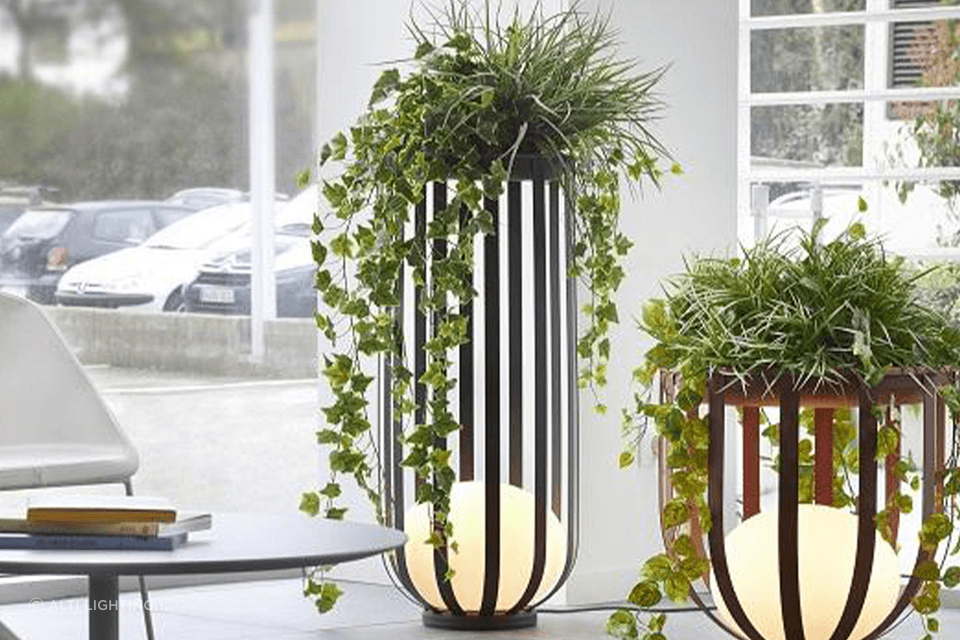 The Bols Tall Outdoor Floor Lamp will illuminate your outdoor space, while keeping your plants safe and secure.