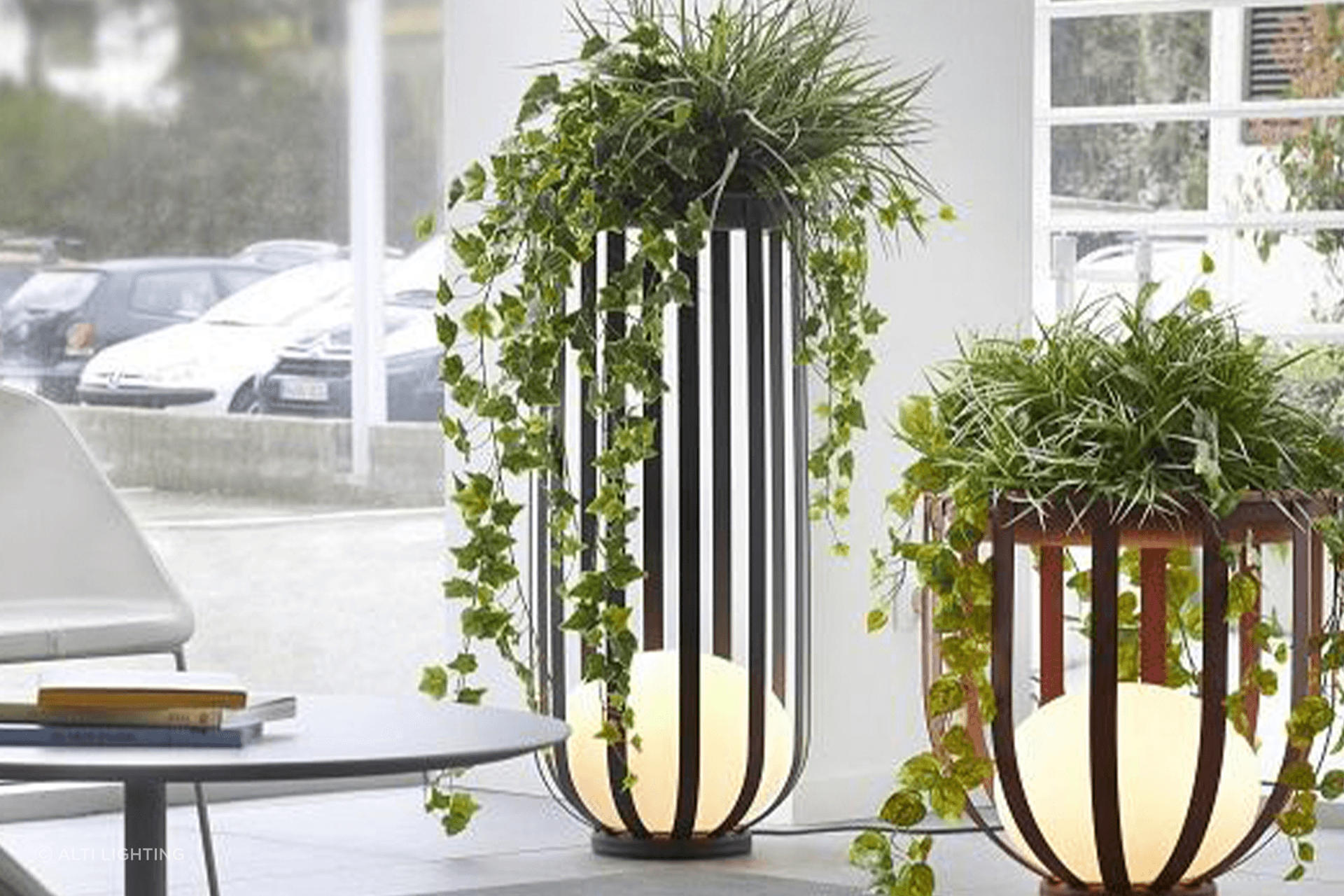 The Bols Tall Outdoor Floor Lamp will illuminate your outdoor space, while keeping your plants safe and secure.