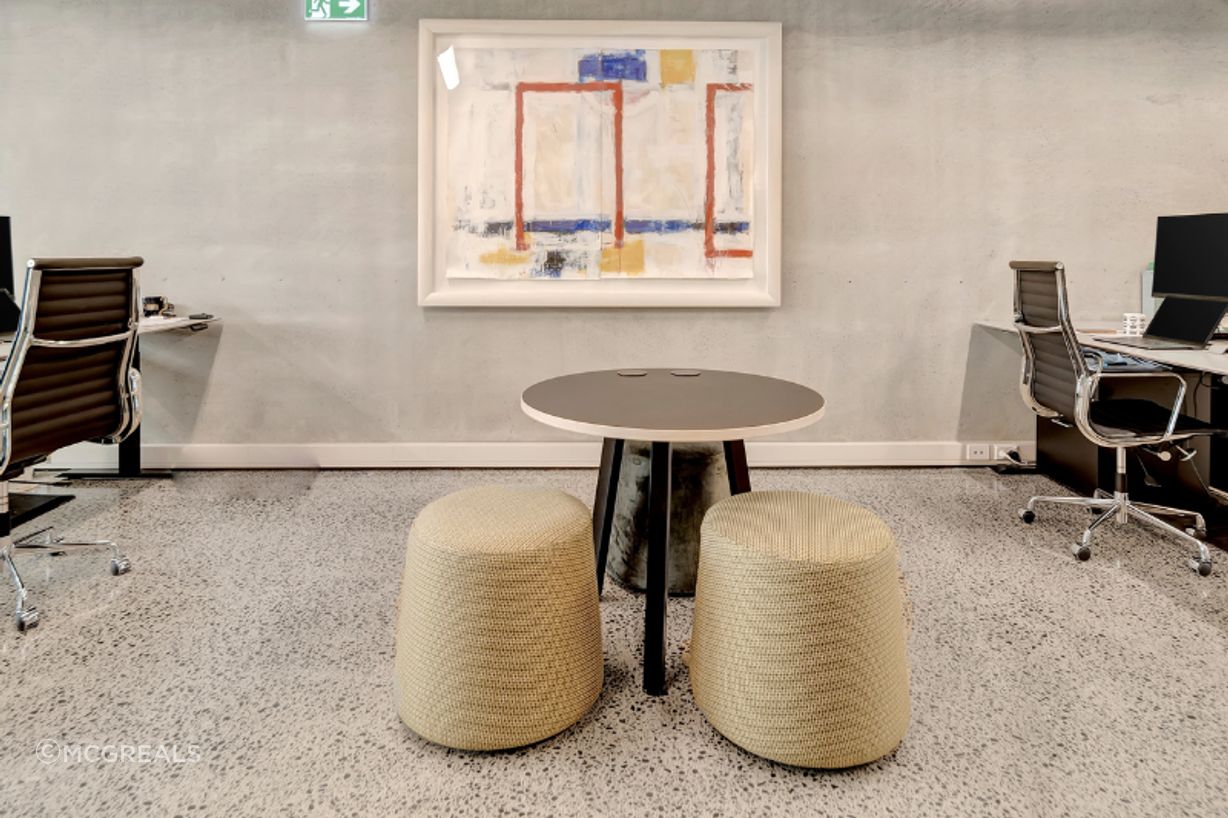 Motion ottomans provide flexibility for staff seeking a change of environment.