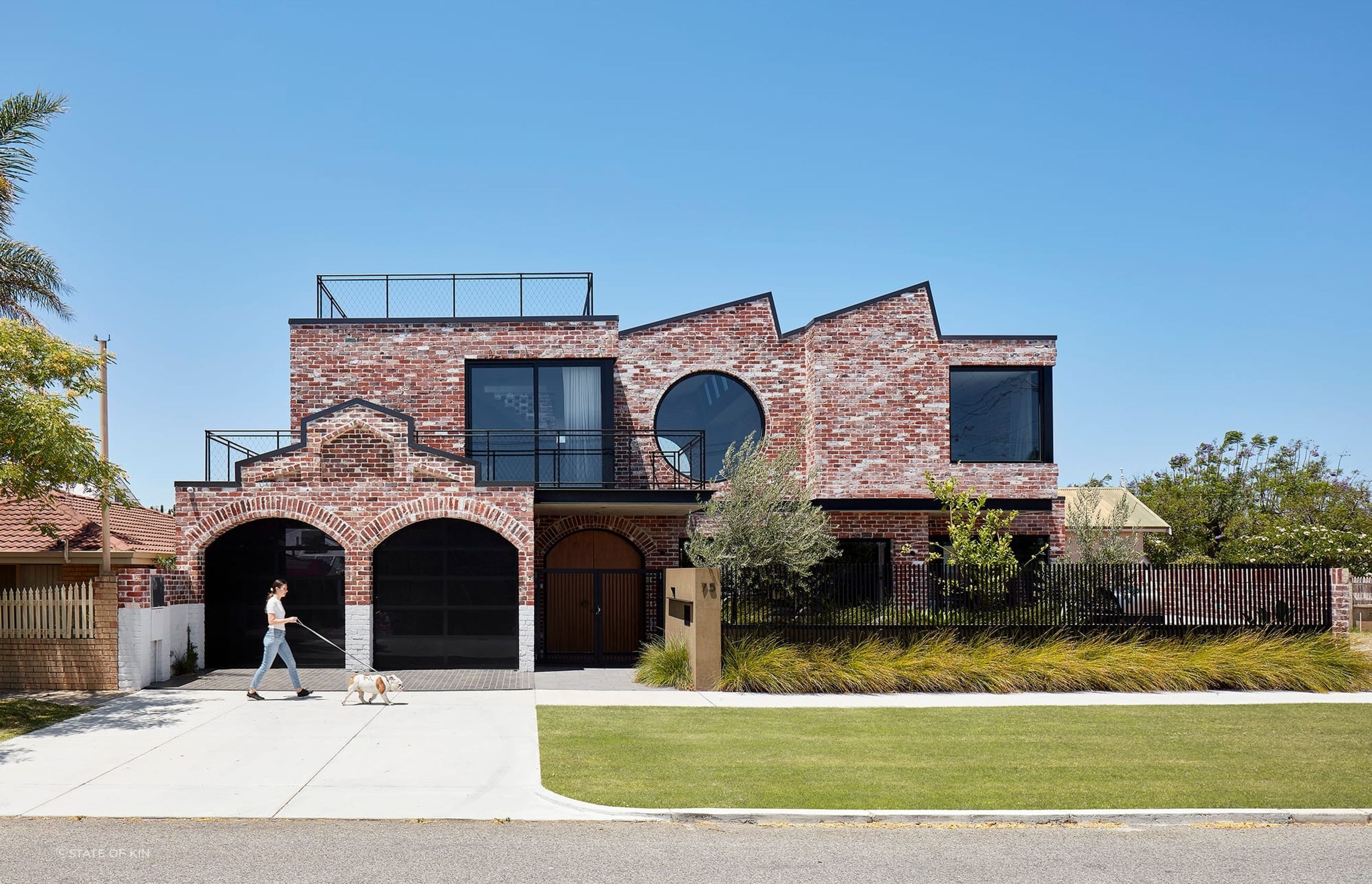 The modern look of a renovated heritage factory-turned-house is utterly convincing and stylish with the aptly named Brick House - Photography: Jack Lovel