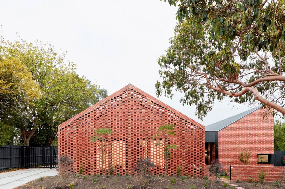 The recycled brick facade is a fantastic expression of style and sustainability - Photography: Tom Ross