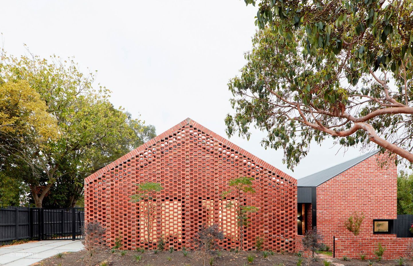 The recycled brick facade is a fantastic expression of style and sustainability - Photography: Tom Ross