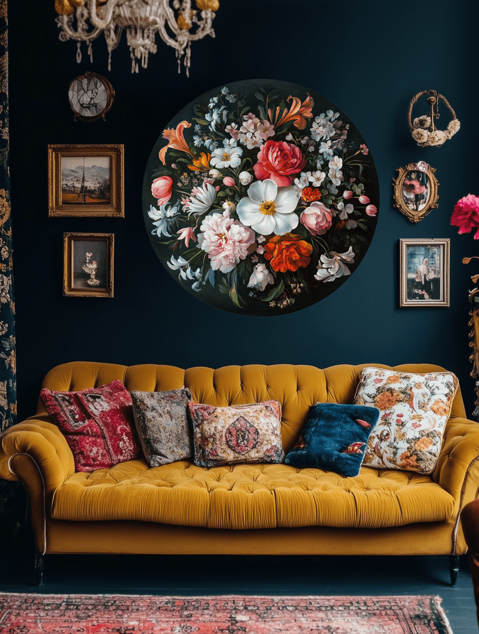 The Cirque Act One murals are large enough for impact, yet their format and easy application mean flexibility for homeowners.