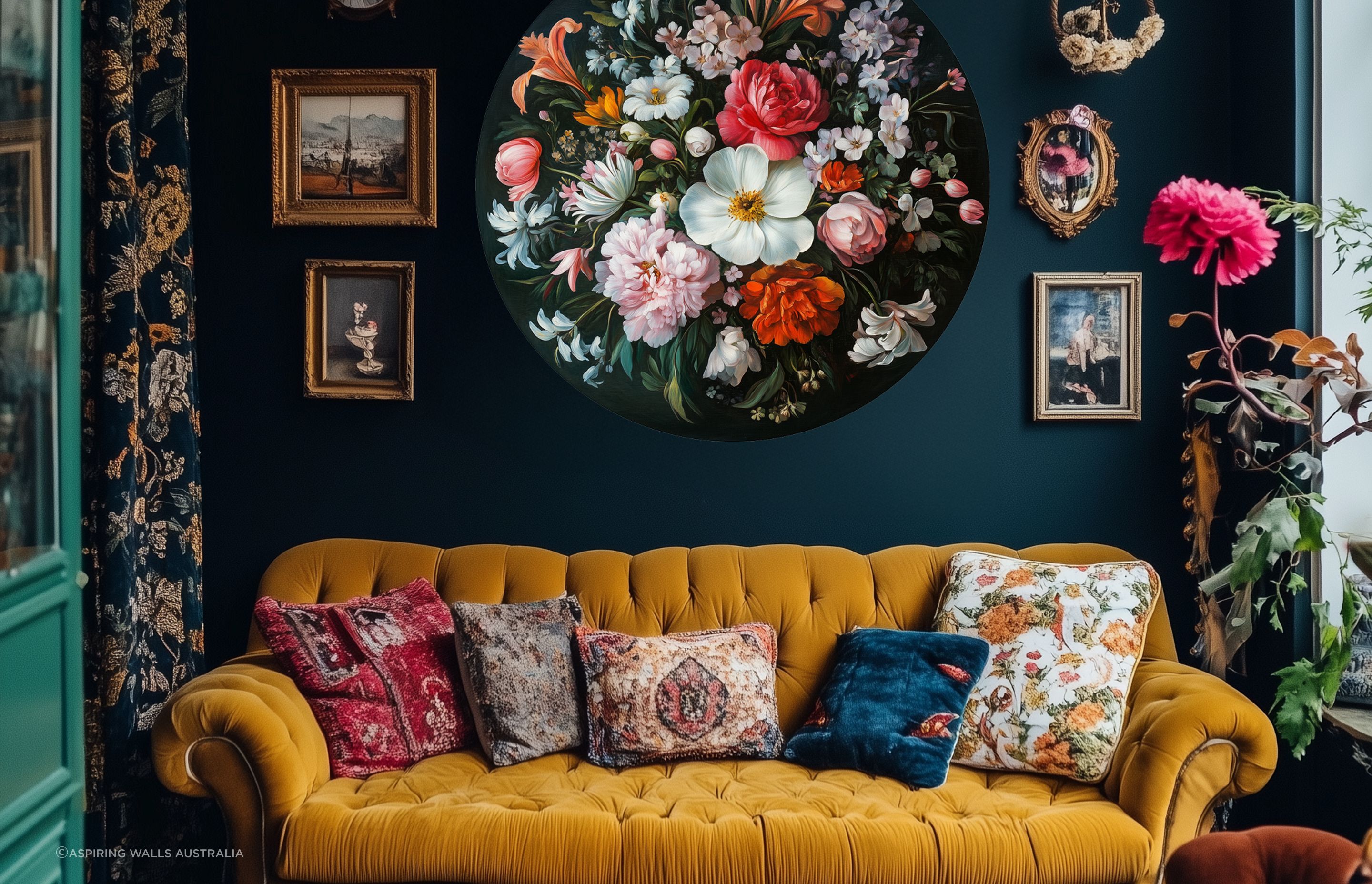 The Cirque Act One murals are large enough for impact, yet their format and easy application mean flexibility for homeowners.