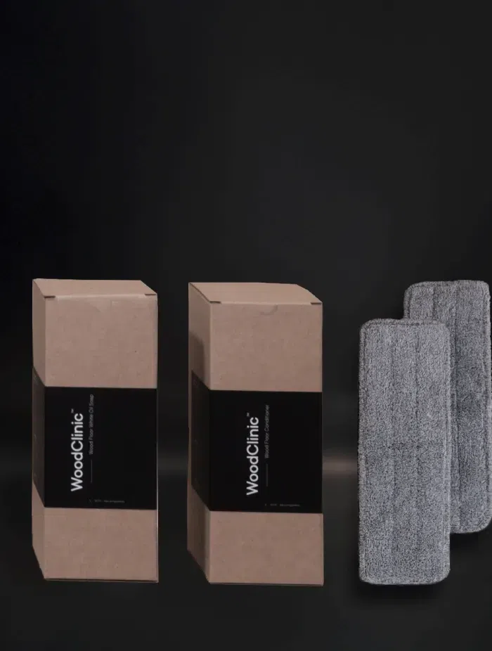 Replenishment Kits – Tailored systems for both lacquered and oiled floors, complete with everything you need to restore and maintain the finish.