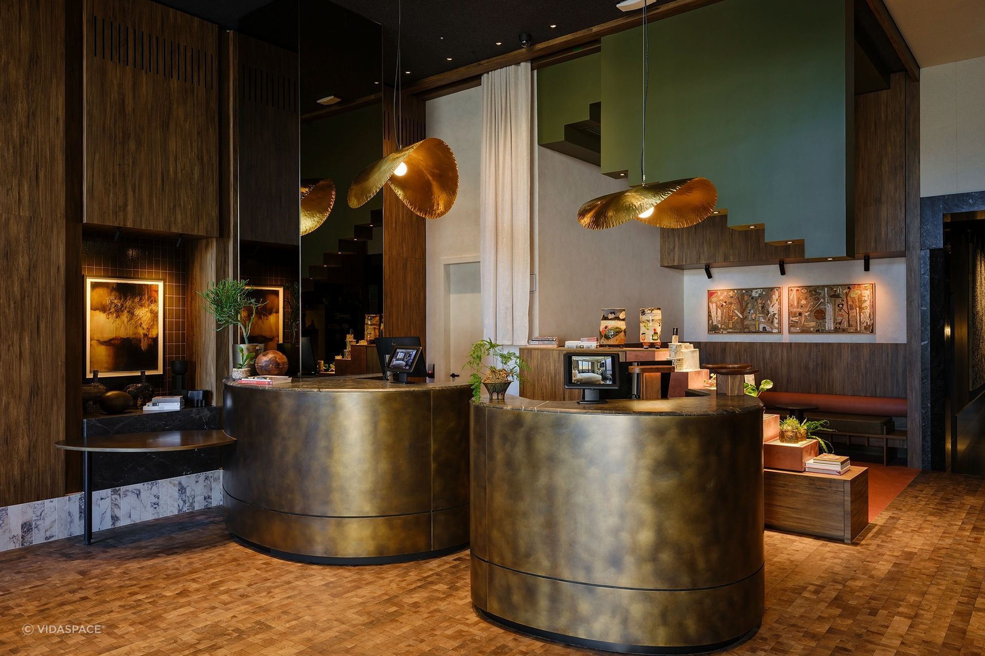 Hotel Indigo Auckland by Chroma Group | Oscar Ono Qubes in Natural, Bespoke reclaimed timber flooring