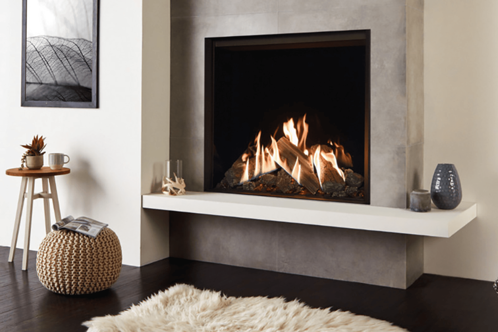 The Gazco Reflex 75T Gas Fireplace offers the ultimate in gas fire ambience, featuring flame visuals almost indiscernible from a real wood fire.