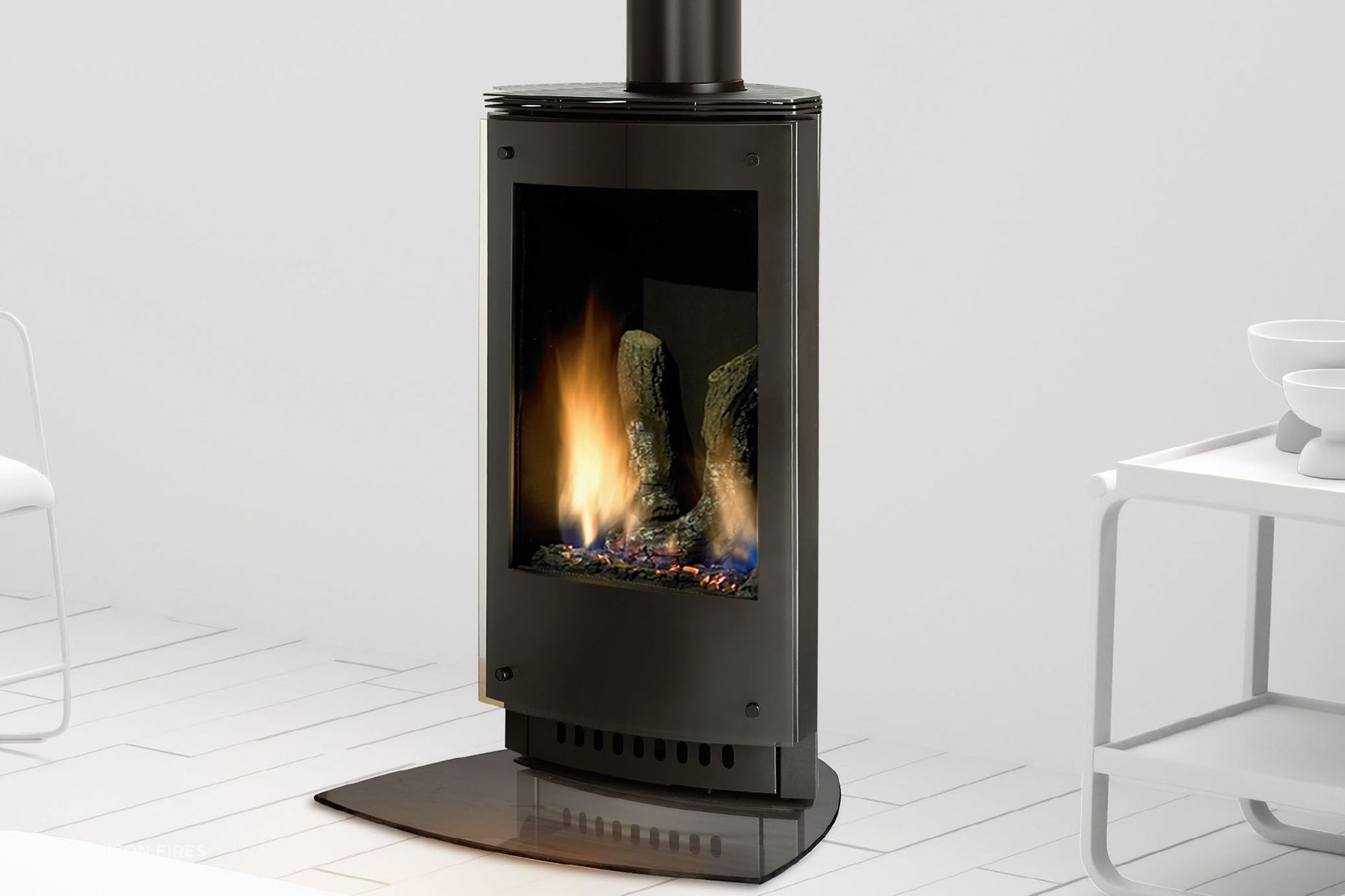 The VRTIKL by Horizon Fires offers a sleek design along with warmth and ambience.