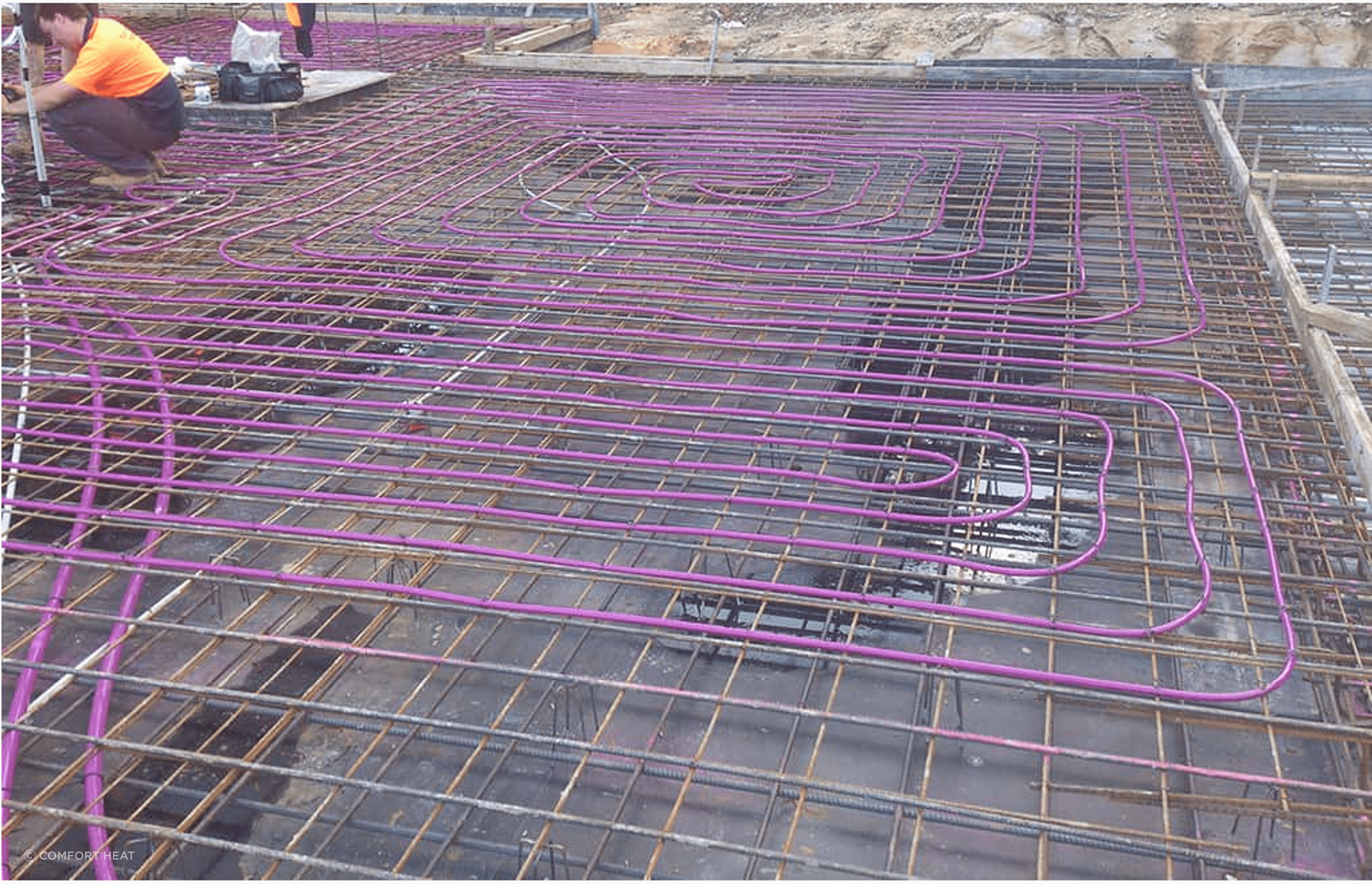 In-slab hydronic floor heating by Comfort Heat