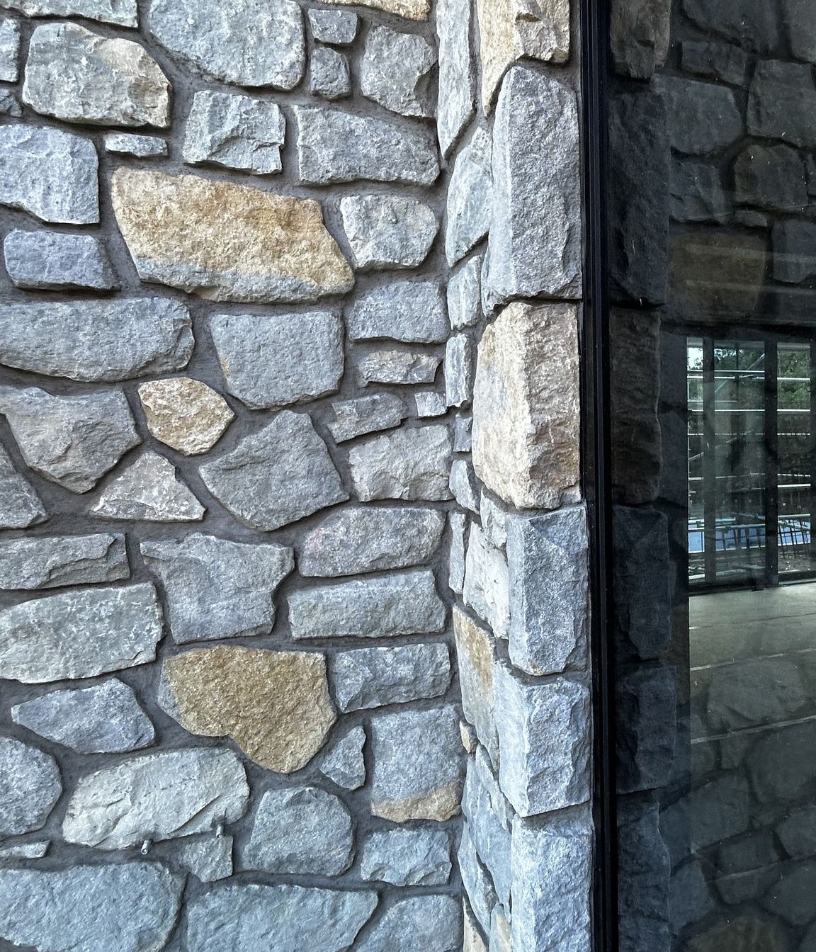 An uncommon blend of Grey and 'Two-tone' limestone