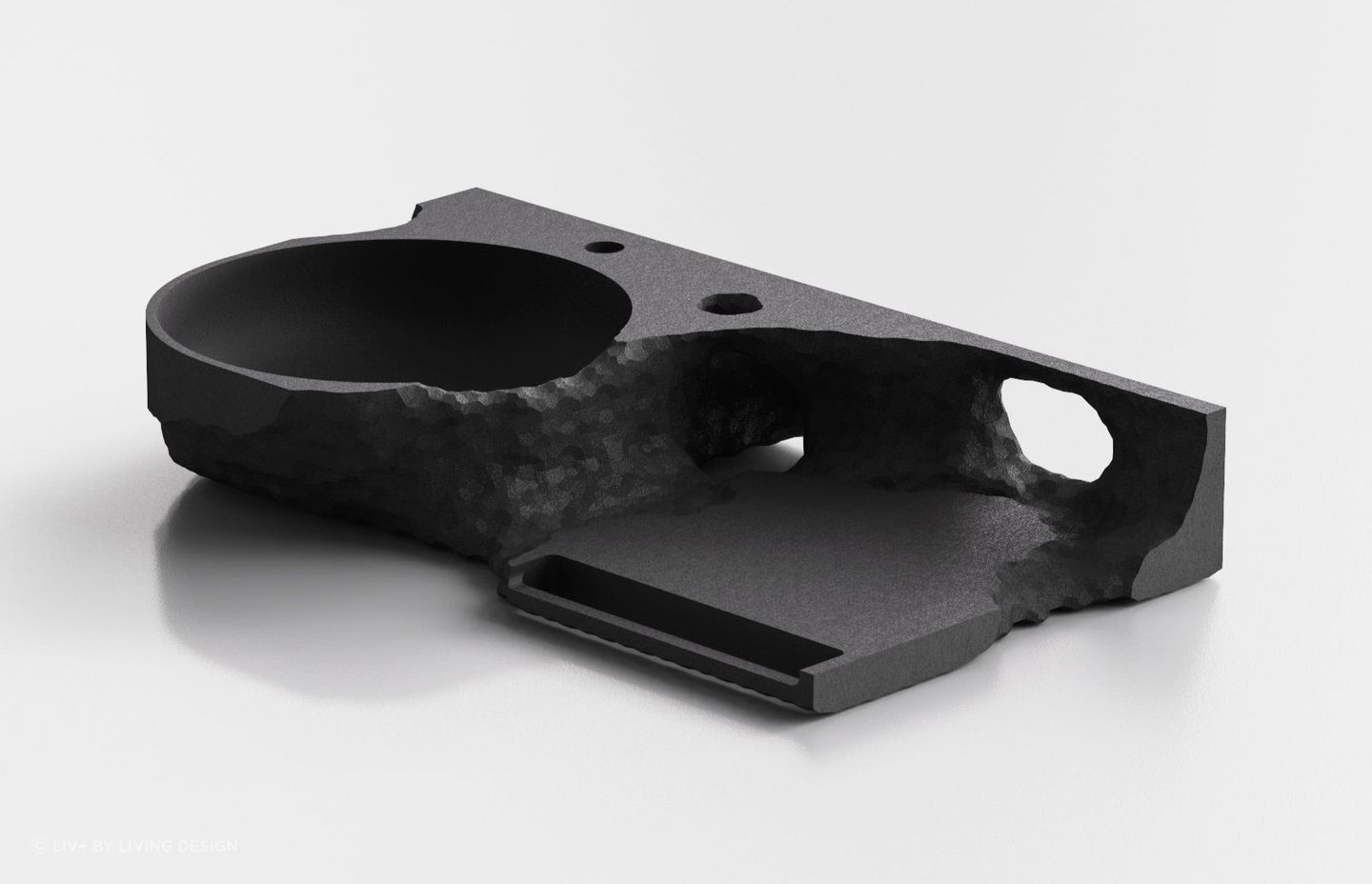 A sculptural, one-of-a-kind choice with the Aqvato Carbo (C.IID) Bathroom Basin.