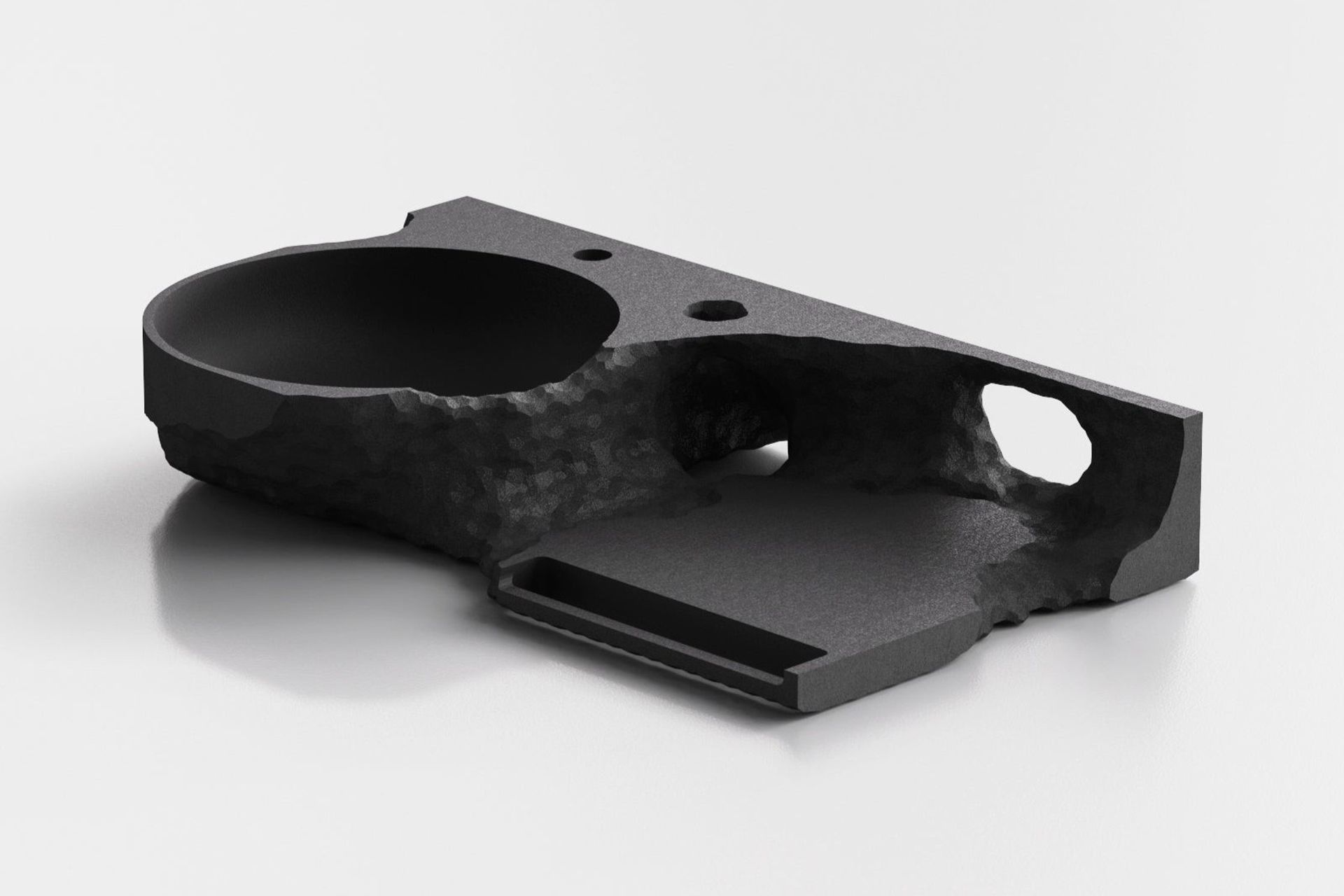 A sculptural, one-of-a-kind choice with the Aqvato Carbo (C.IID) Bathroom Basin.