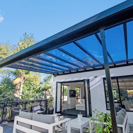 The New Zealand made canopies designed for year-round outdoor living