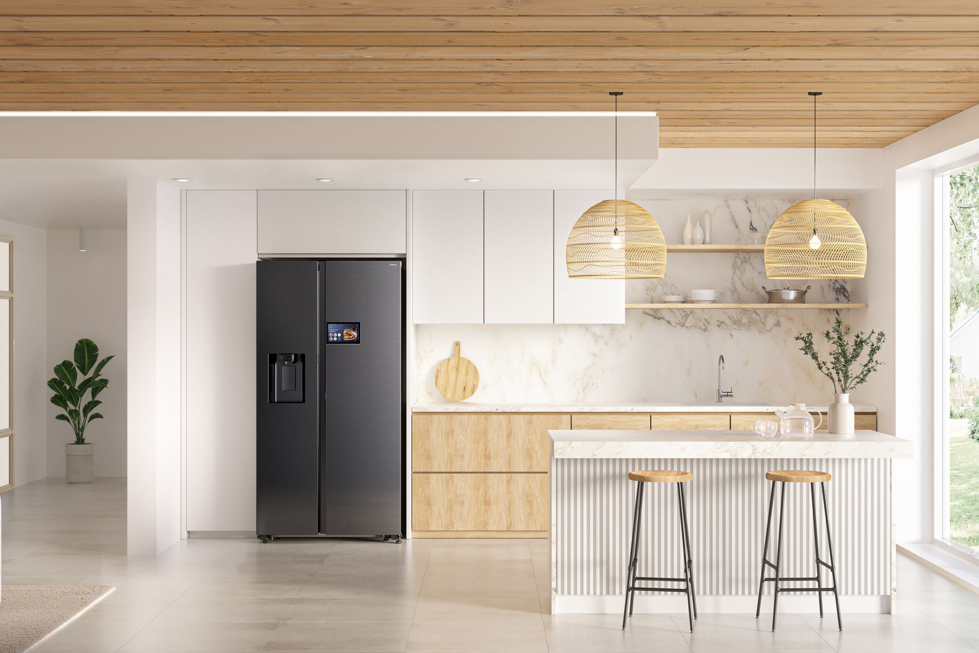 Samsung's Auto Open Fridge.