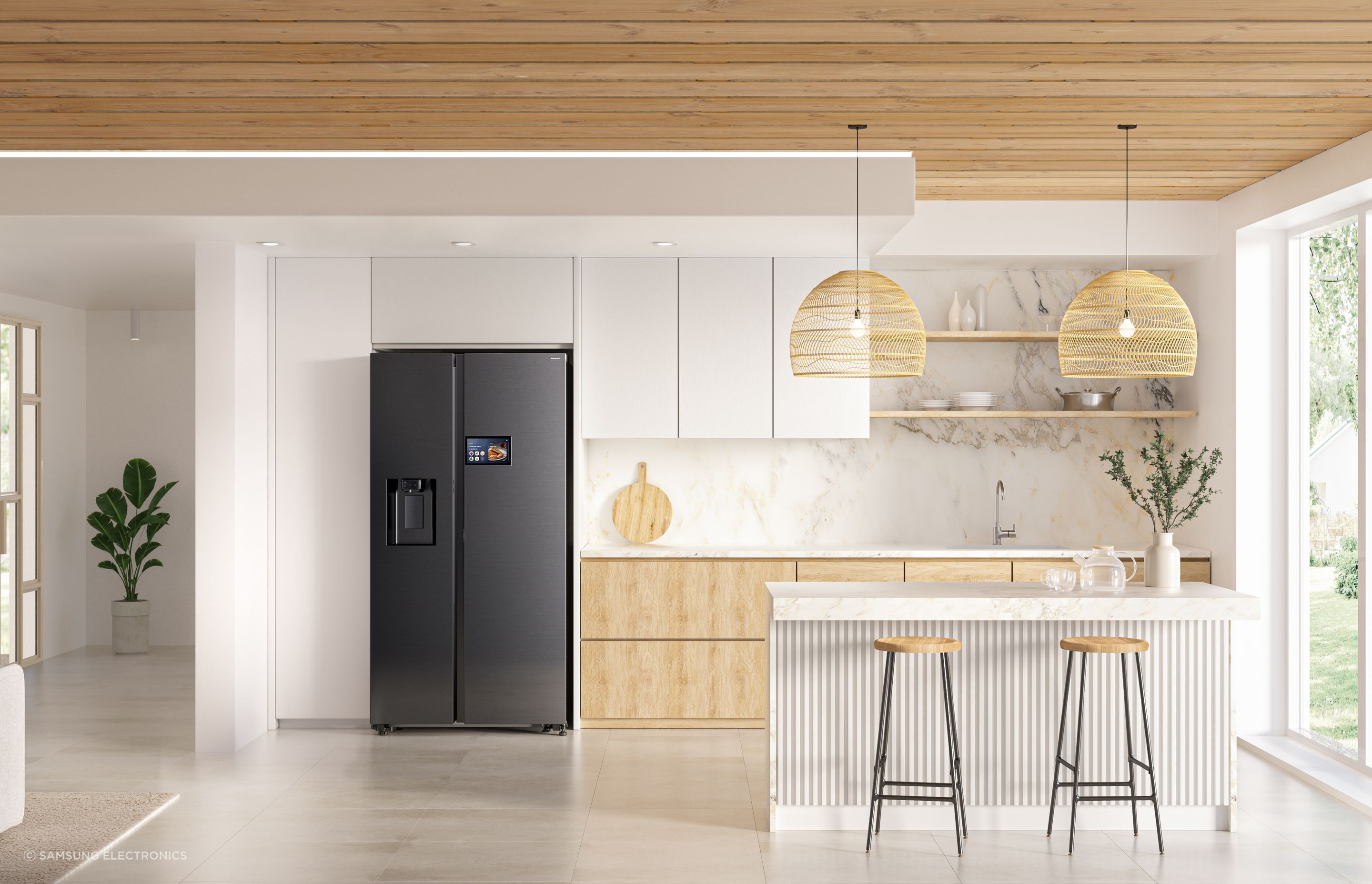 Samsung's Auto Open Fridge.