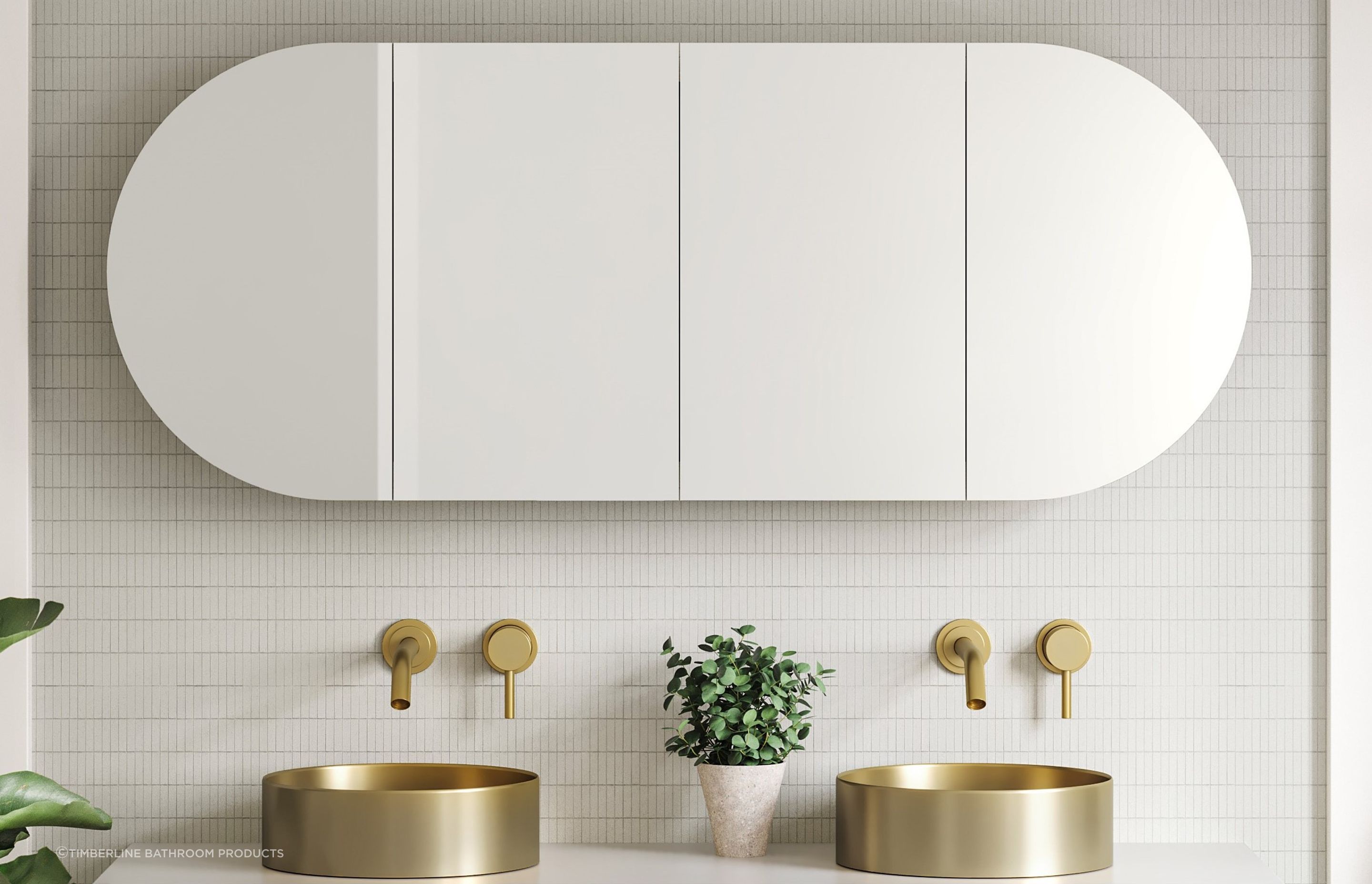 With graceful curves and a modern design, the Ballad Shaving Cabinet is an elegant and practical storage solution.