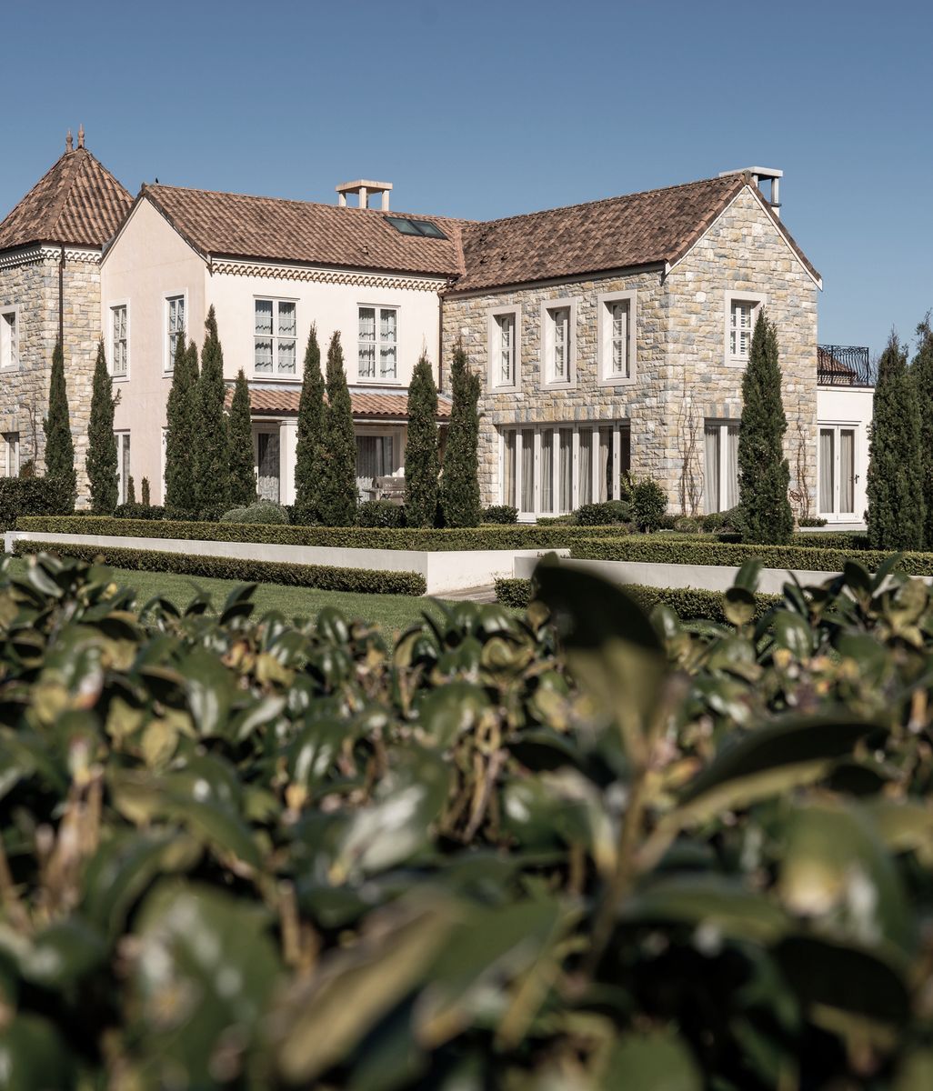 The expert stonework required for a grand, French provincial new build