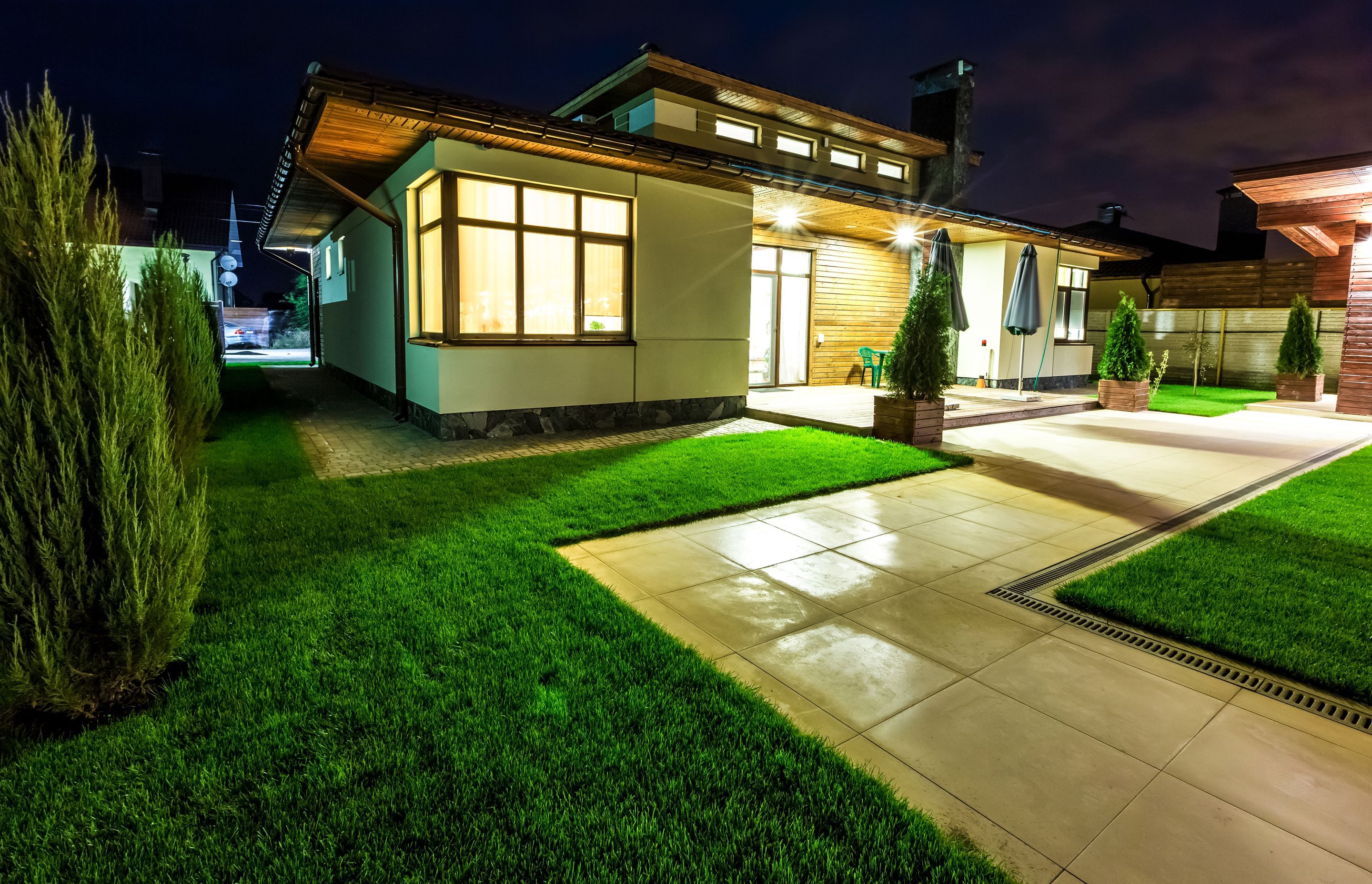 Outdoor lighting can make your outdoor space more usable.