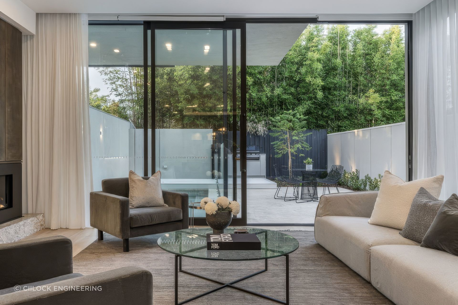 “We wanted to make sure it remained suitable for the home, solving a common problem without making the experience complicated or unfamiliar. The powered hardware is concealed within the door, preserving clean architectural lines.”
