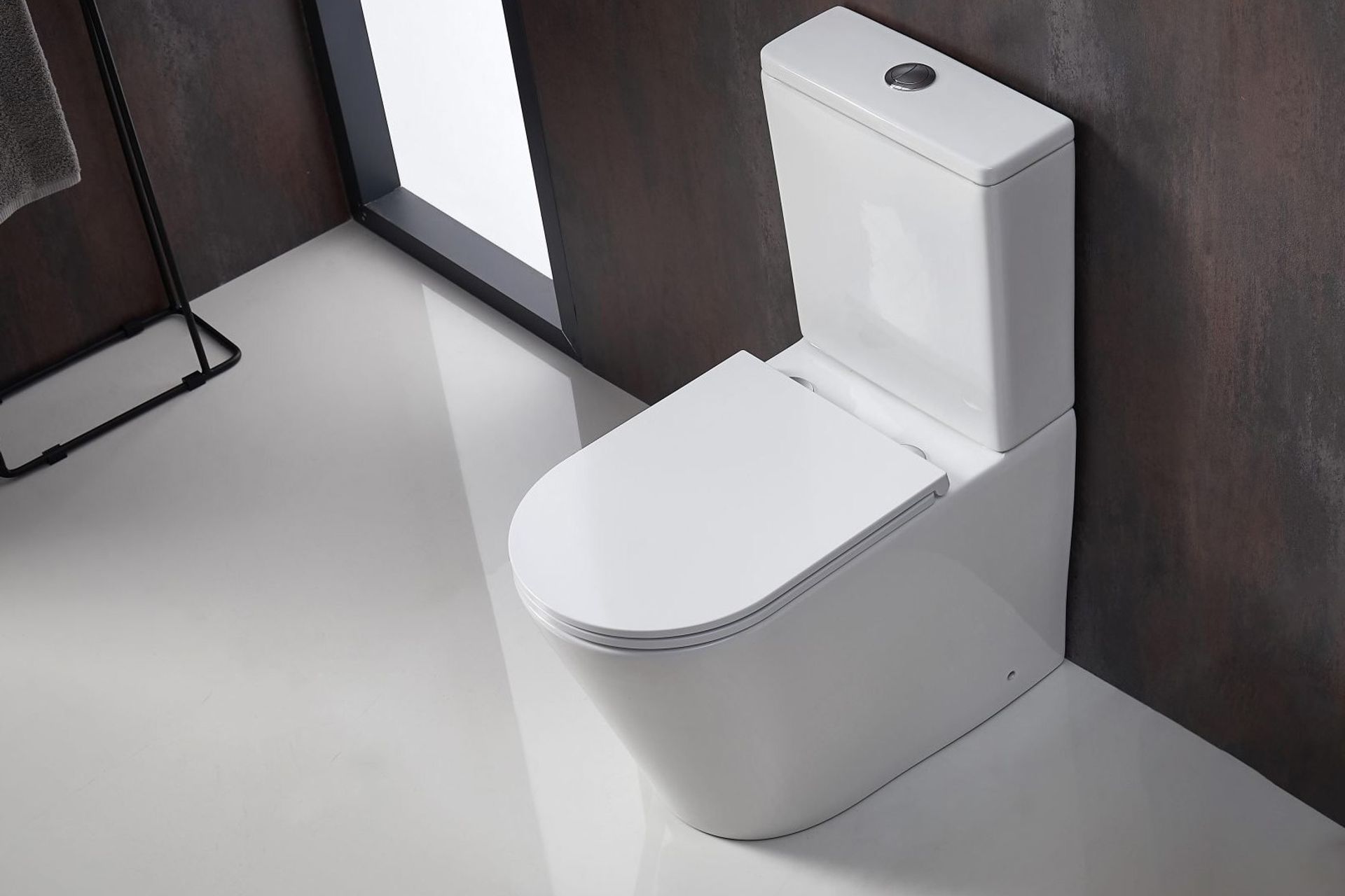 With a WELS 4 star rating and a rimless pan, the Code Pure Overheight Toilet Suite is a water efficient and easy to clean solution for the modern home.