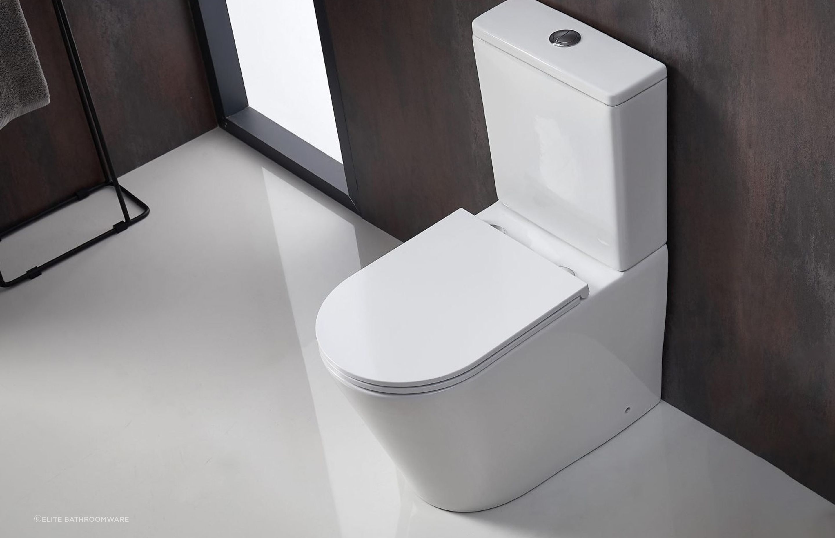 With a WELS 4 star rating and a rimless pan, the Code Pure Overheight Toilet Suite is a water efficient and easy to clean solution for the modern home.