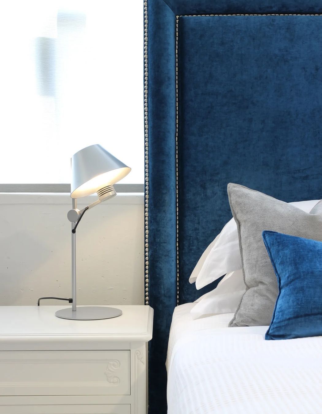 For a bit of drama, the Cinema Table Lamp should be near the top of your list.