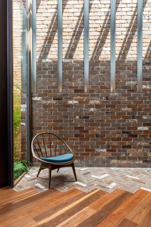 The work of CplusC Architects + Builders, ZZ Top House features recycled dry-pressed bricks from The Brick Pit.