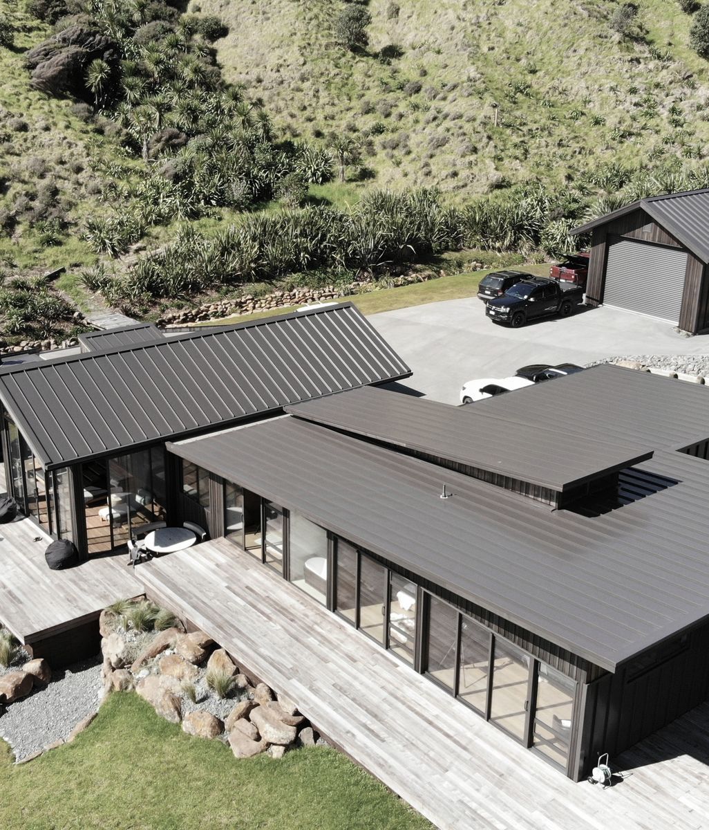 The roofing journey of a remote beachside new build