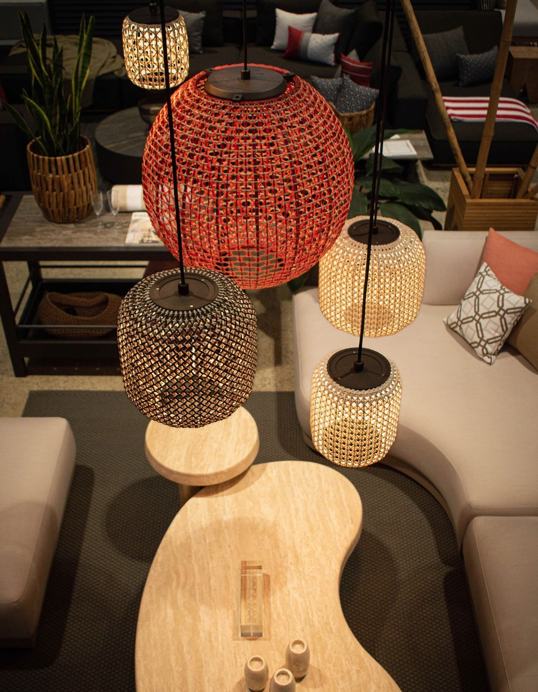 Handwoven pendants made in Barcelona