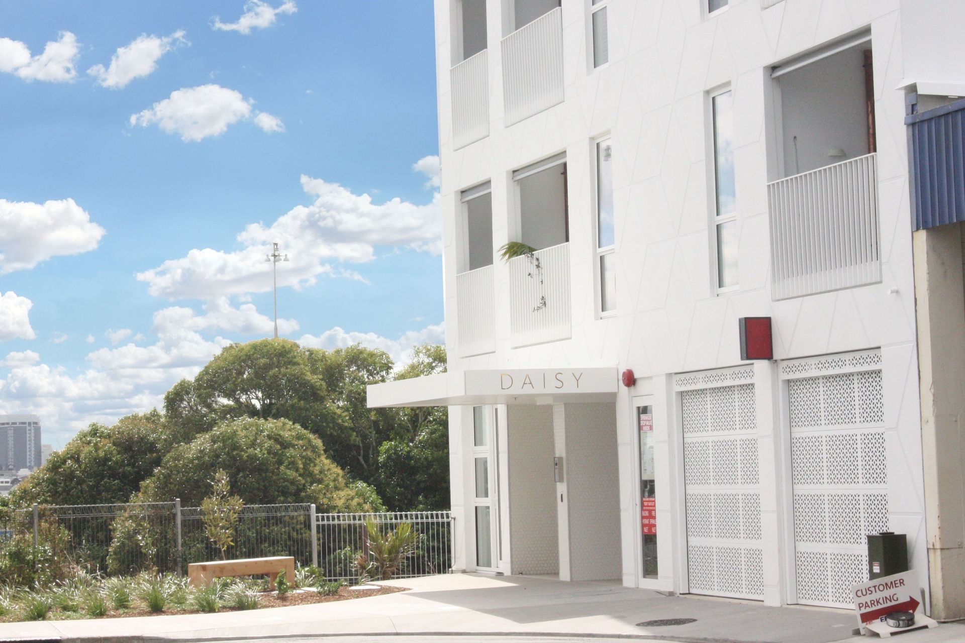 Also commonly known as perforated doors, ventilated garage doors are typically used in residential carports and multi-car garages such as apartment buildings.