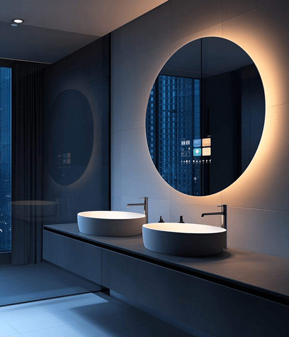 Equipped with an advanced Android system, the Delta Smart Mirror brings entertainment and functionality to your daily routine.