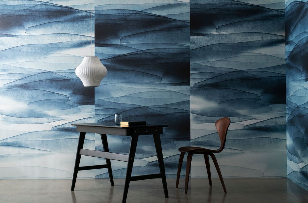 The collection includes eight designs which are printed onto acoustic panels.