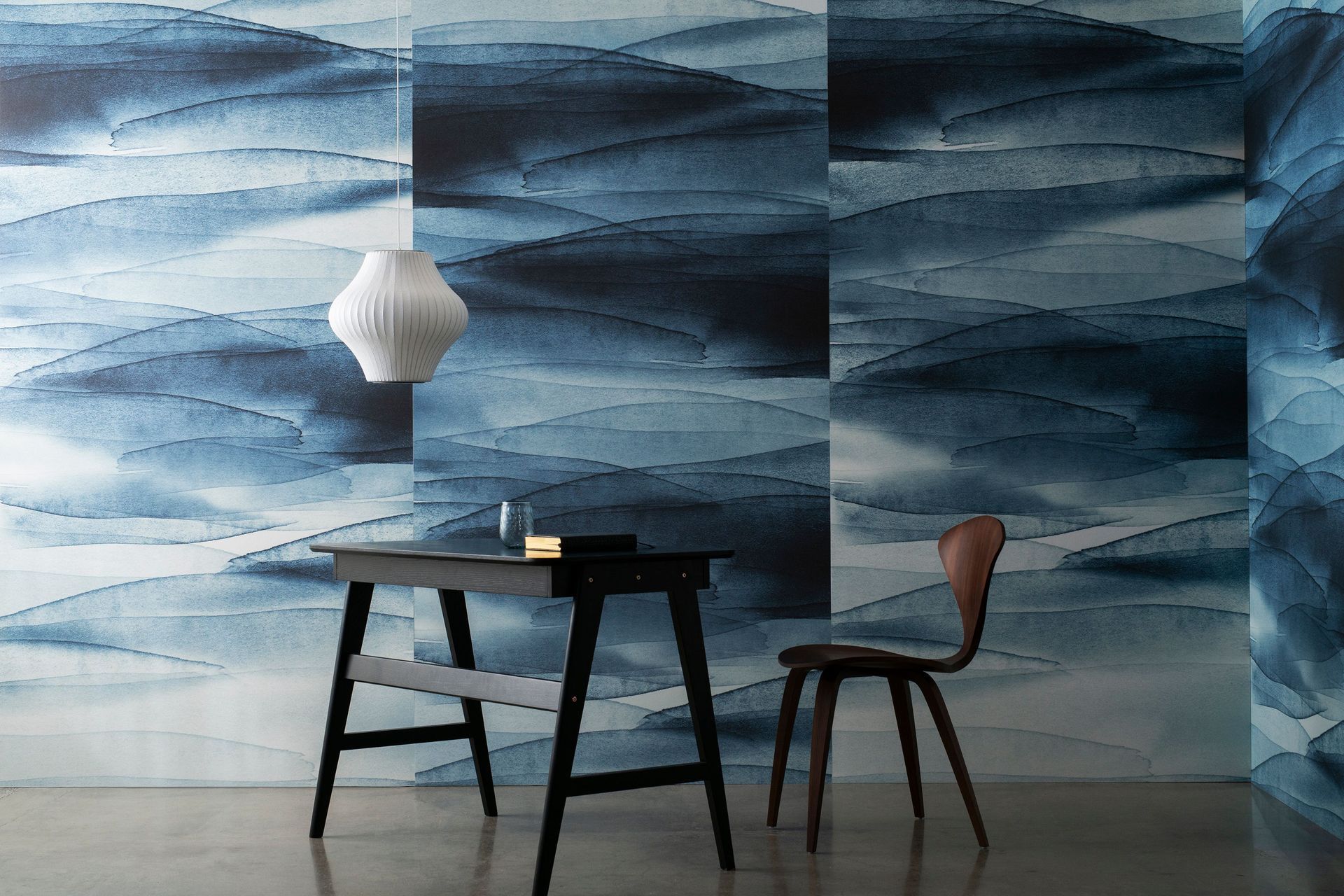 The collection includes eight designs which are printed onto acoustic panels.
