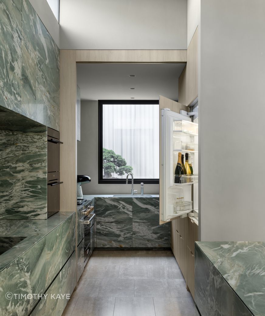 Appliances by luxury appliance brand Sub-Zero and Wolf.