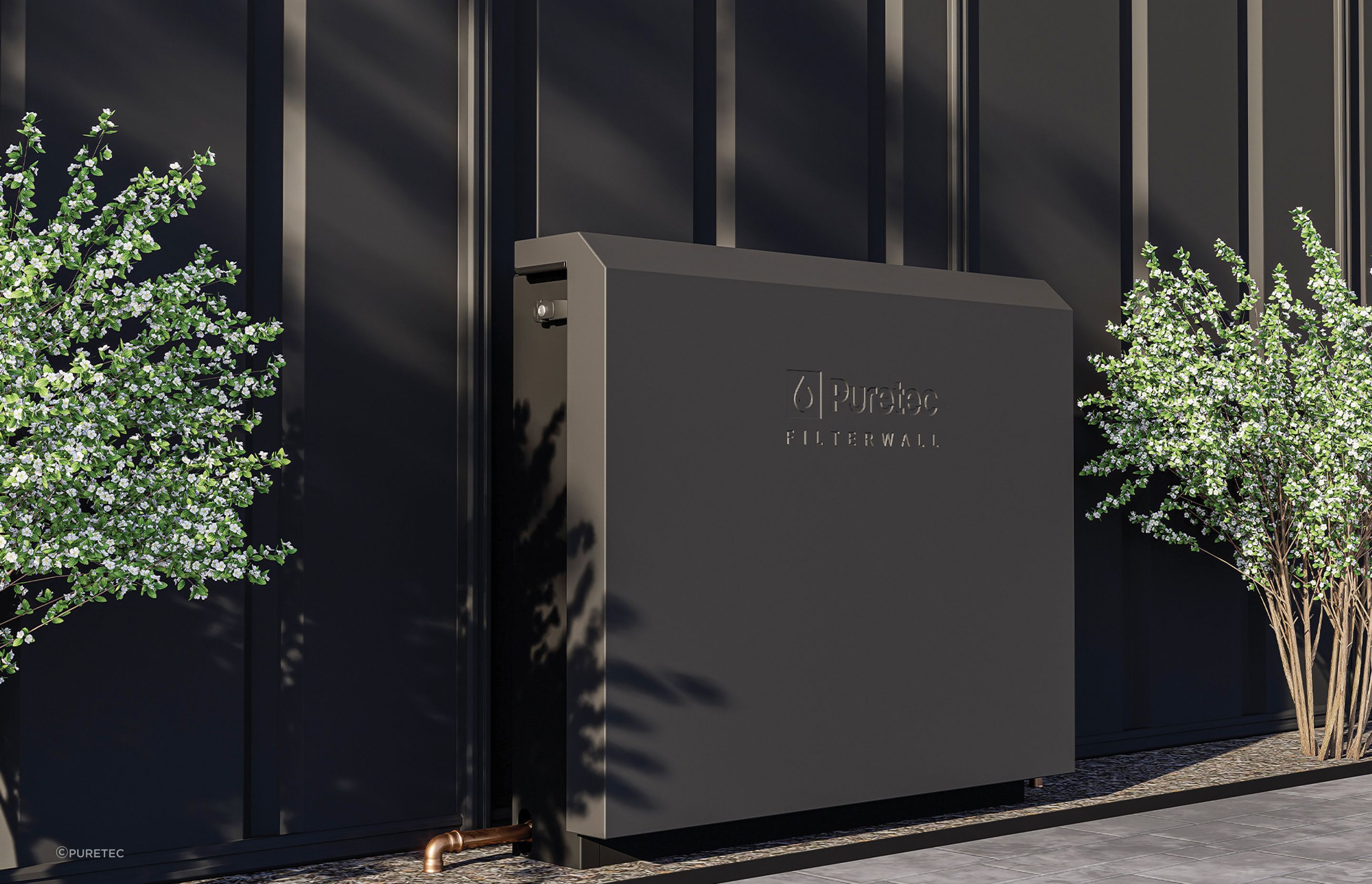 The FilterWall means you can drink water from every tap inside or outside of your house.