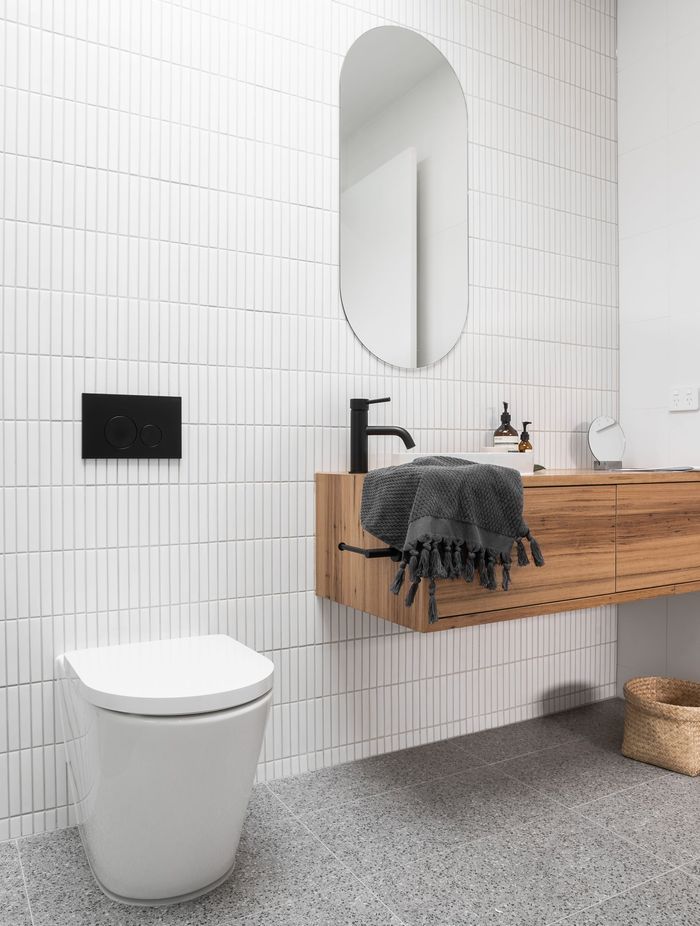 Dual flush toilets are an eco-friendly choice for modern bathrooms. Featured product: Sigma 21 Dual Flush Plate.