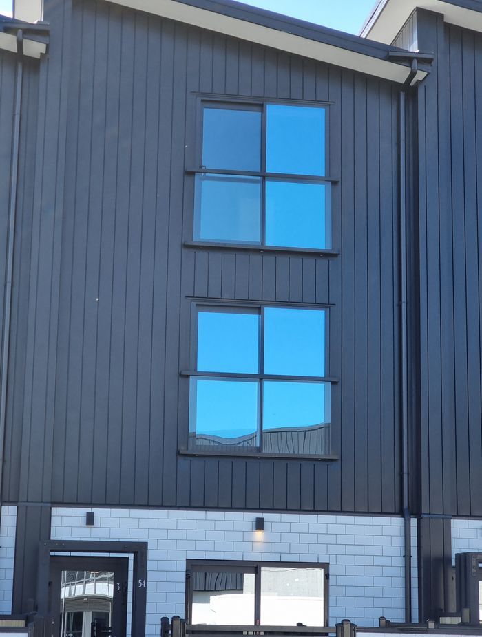 The Juliette balustrade can be custom powder-coated to match the building.