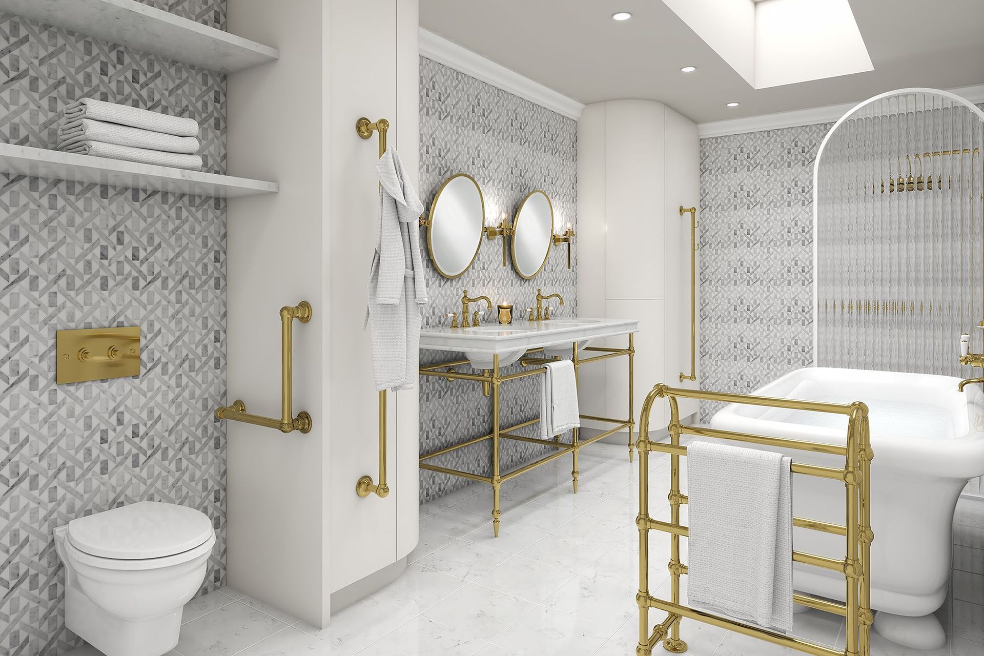 The Hawthorn Hill Basin Stand Vanity features exquisite detailing, the result of high-quality craftsmanship and superb material selections.