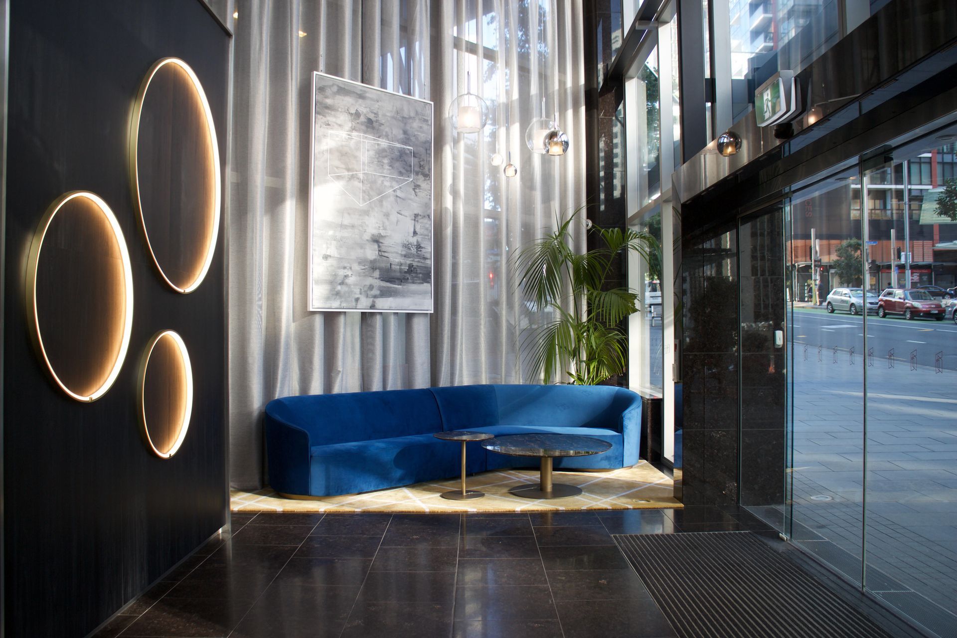 The Antonangeli Hula-Hoop light was recently featured in The Residences.