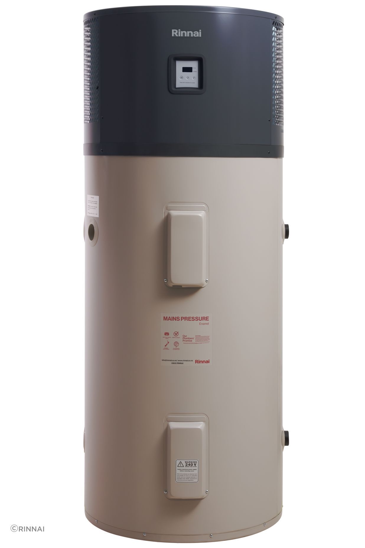 The HydraHeat uses less energy than conventional hot water cylinders to heat the same amount of water.