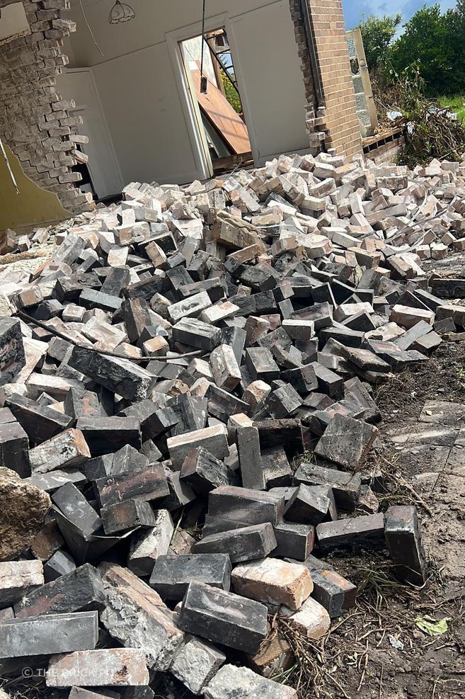 Each brick has its own history, but in many cases recycled bricks are higher quality than new ones.