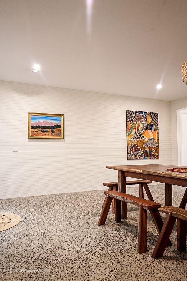 Polished concrete brings a streamlined, stylish aesthetic to any home