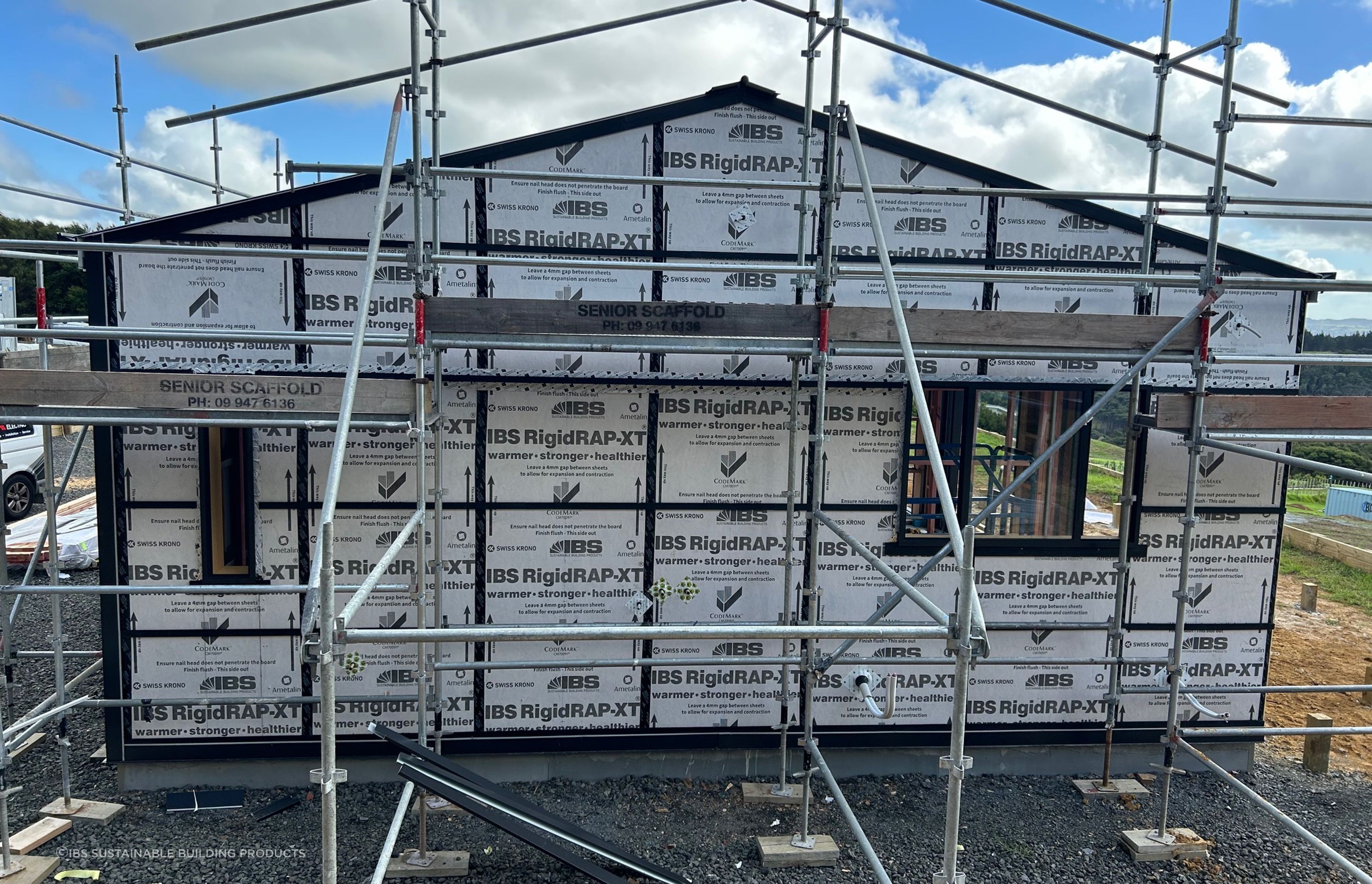 RigidRAP-XT is the perfect rigid air barrier for steel-framed buildings.