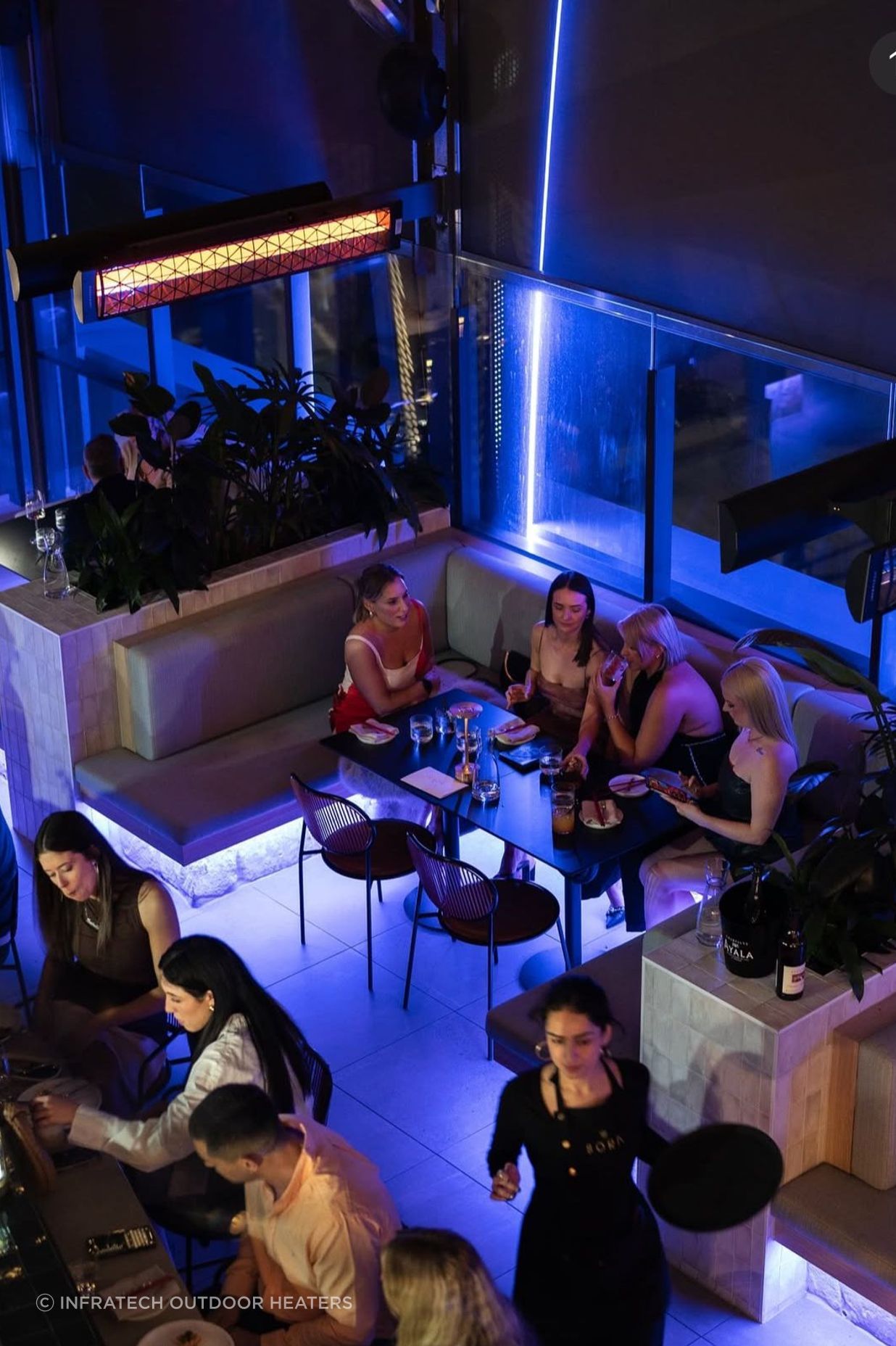 "Infratech Heaters are installed in pubs, clubs, restaurants, beer gardens, cafes, and commercial properties across the country, with the more decorative models and slimline versions becoming a popular choice for residential properties.”